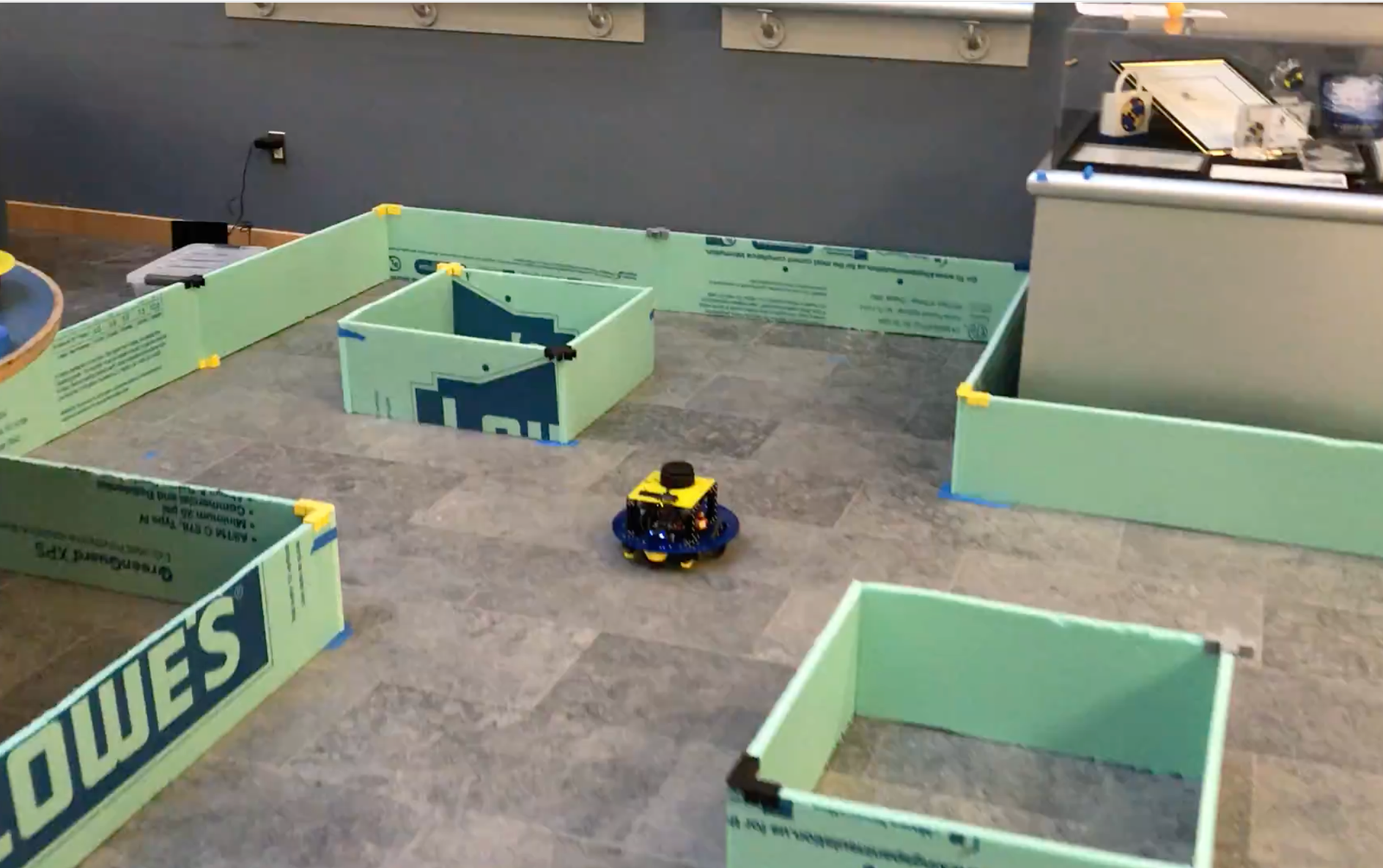 Robot exploring maze