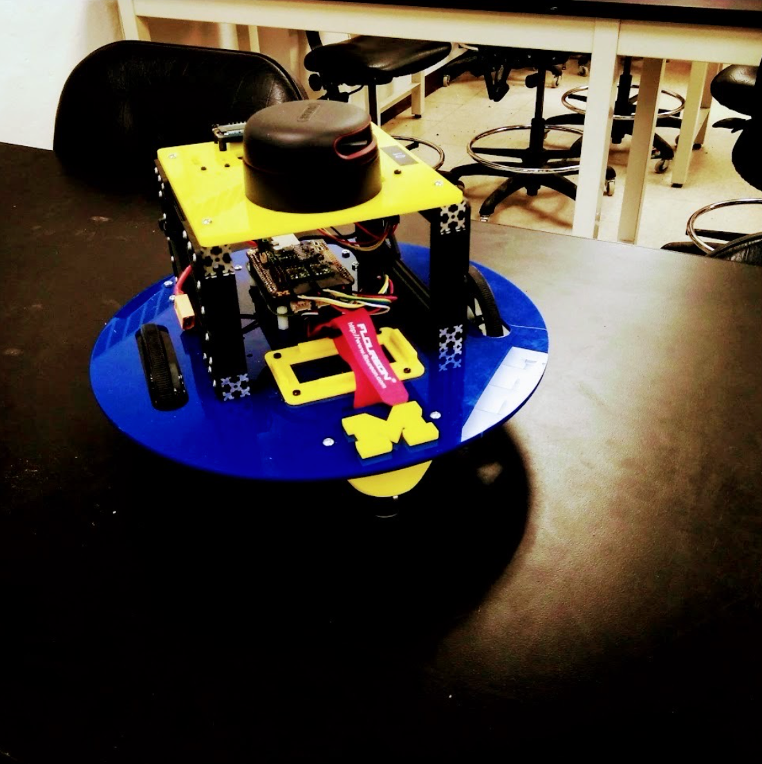 Maze following robot with LIDAR